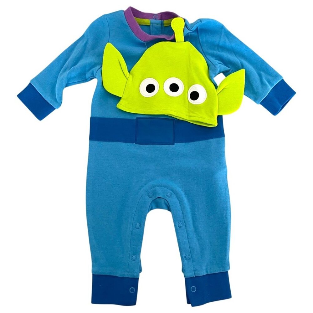 Disney Store Disney Baby Toy Story Alien Stretchie Sleeper Baby Costume 3-6M - Picture 8 of 9